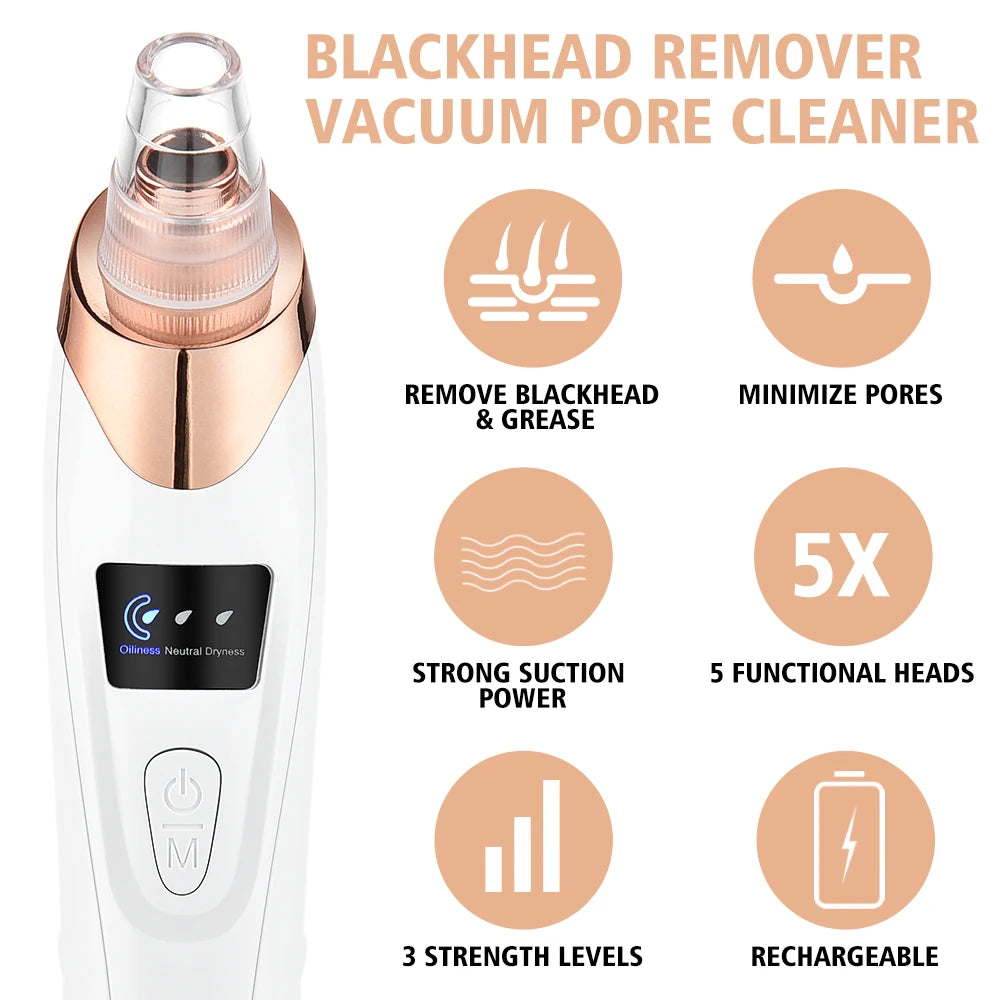 Electric Vacuum Blackhead Remover Pore Cleaner Machine