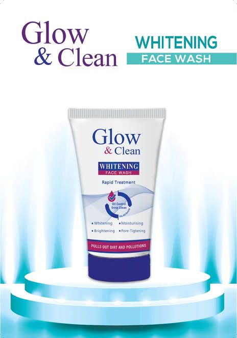 Glow and clean whitening face wash