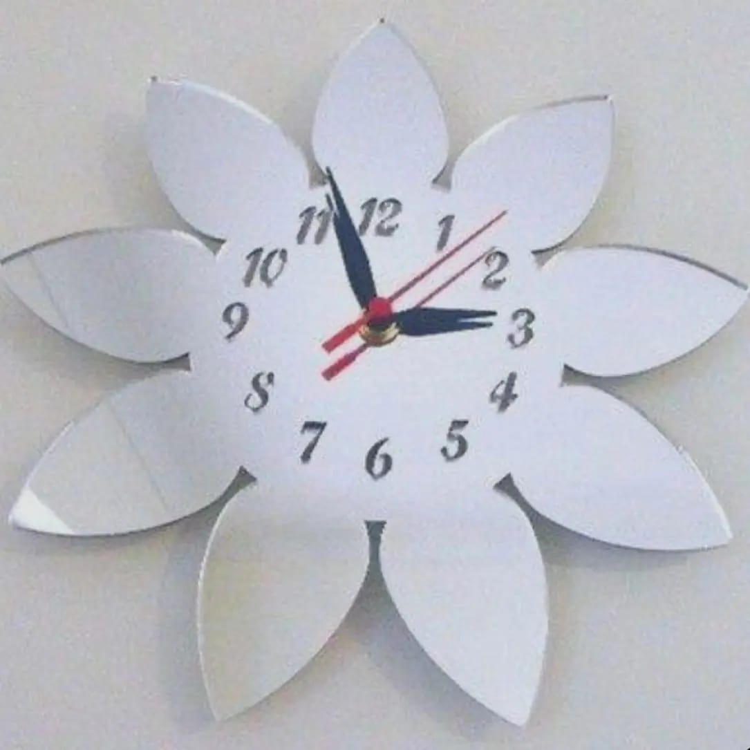 Mirror Clock ( Sun Flower Design)