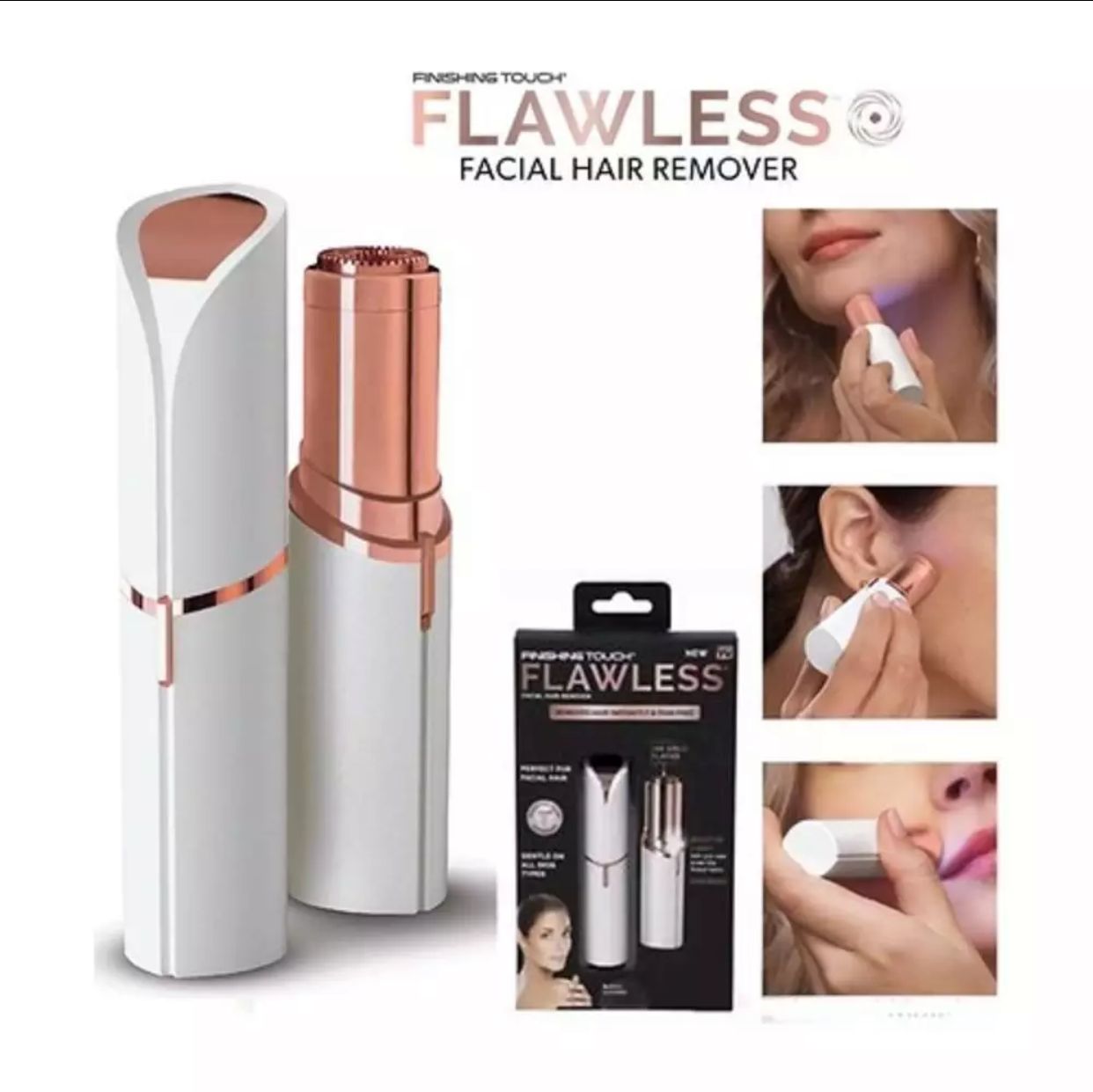 Flawless Facial Hair Remover (Cell Operated)