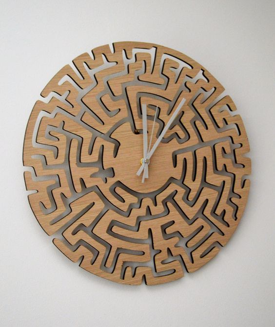 Wooden Maze Wall Clock
