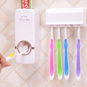 Toothpaste Dispenser Automatic Toothpaste Squeezer and Holder Set