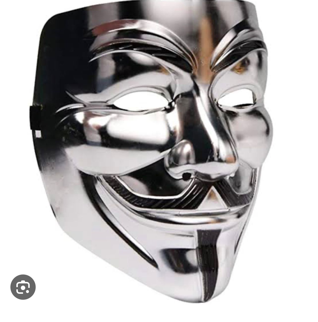 Silver joker mask
