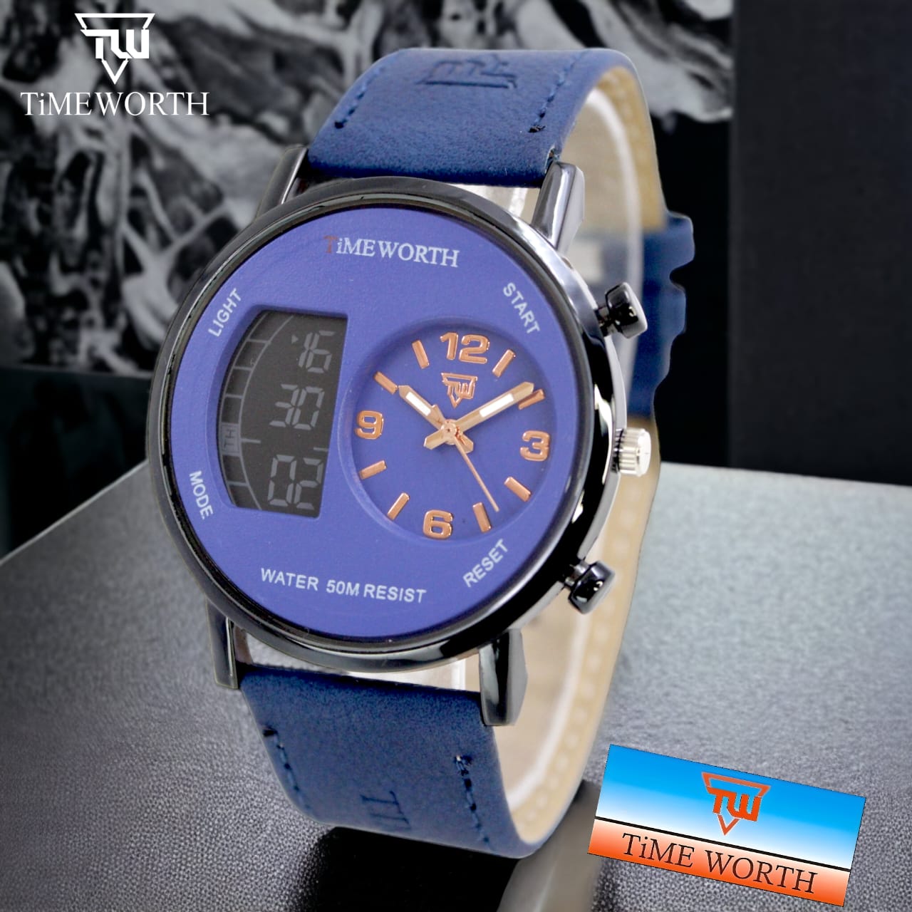 Timeworth Round Dial Stylish Watch