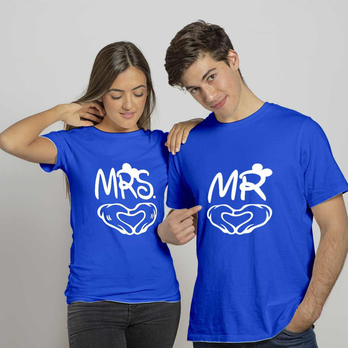 Mr &amp; Mrs Summer Couple Printed T-Shirt
