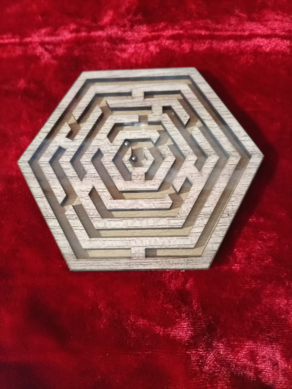 Hexagon Maze Wooden Shape