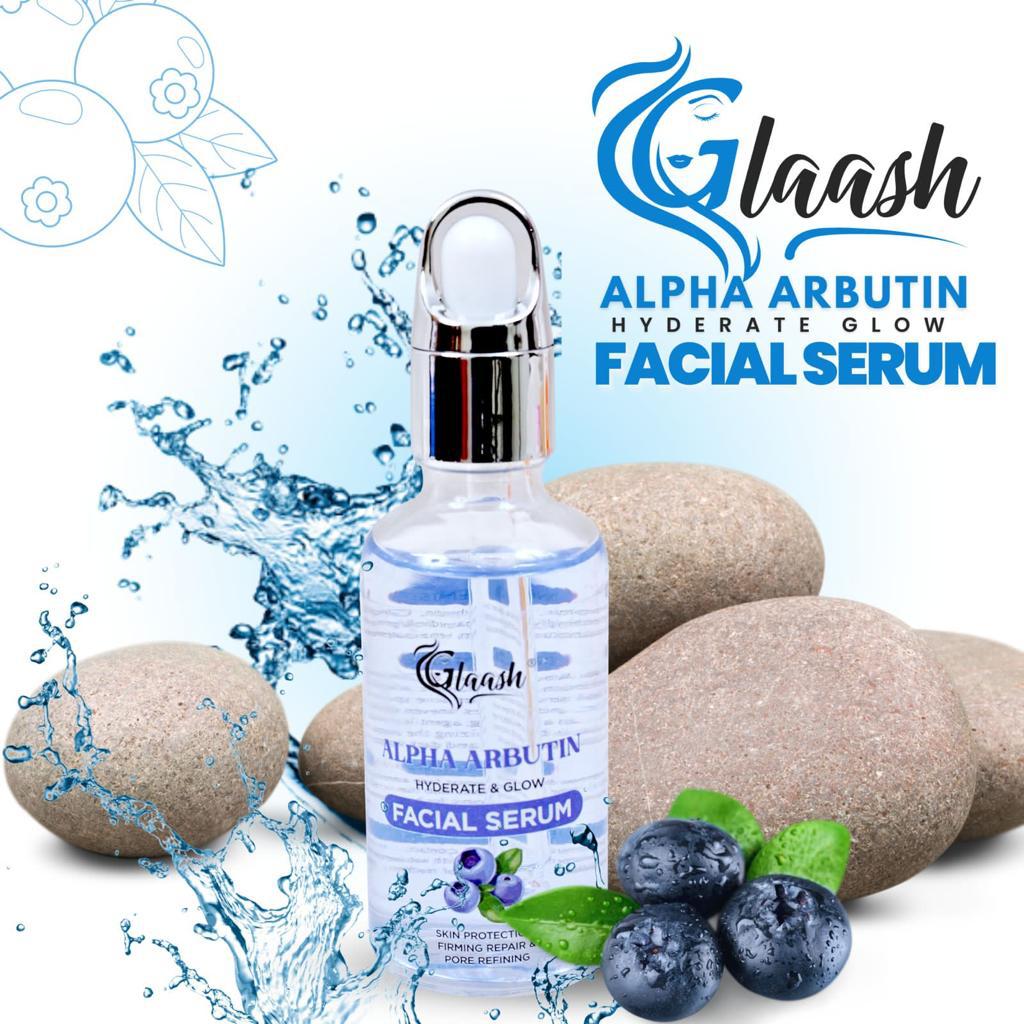 Glaash Alpha Arbutin Hydrate &amp; Glow Facial Serum 50ml