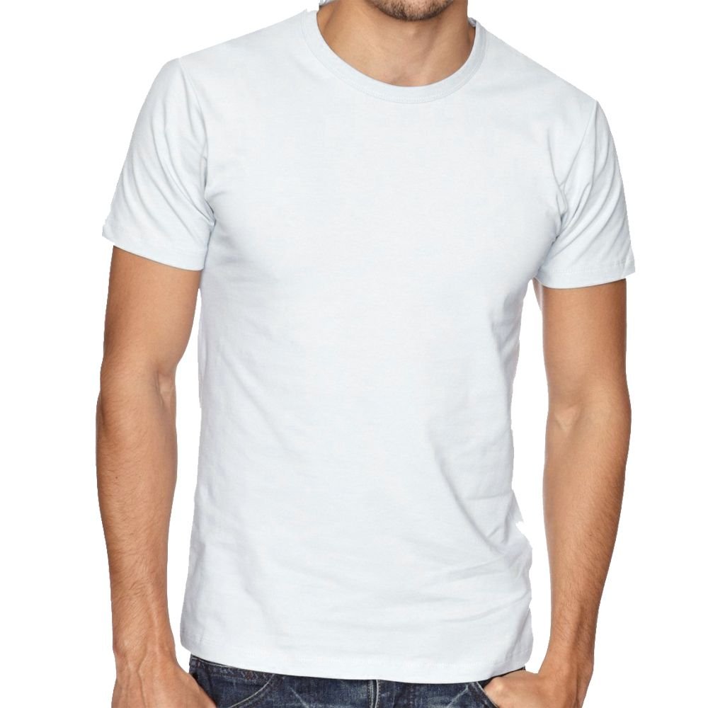 Plain Half Sleeves Men’s Round Neck T-Shirt