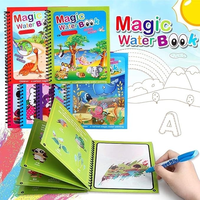 Magic Water Coloring Book for Kids (random colors &amp; design)