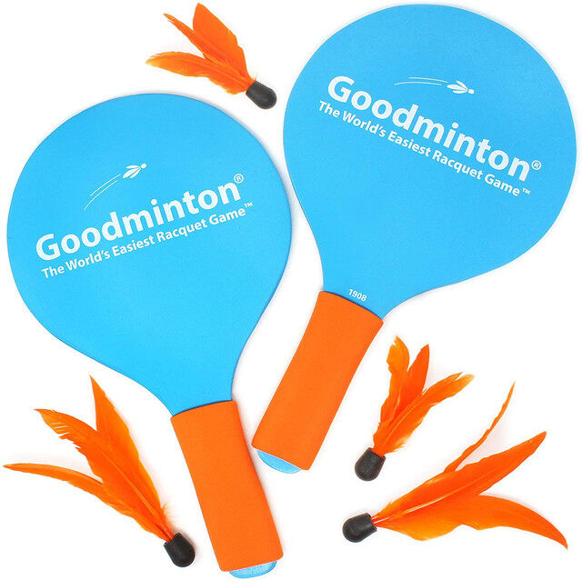 Table Tennis Racket Set With Net For Children, Kids Goodminton Racquet Game with Mesh Bag Goodminton | The World's Easiest Racket Game | an Indoor Outdoor