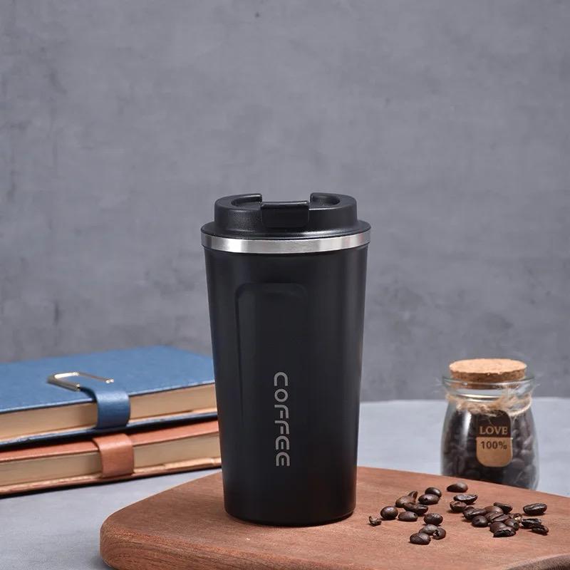Hot Coffee Tumbler Vacuum Stainless Steel Coffee Cups non slip travel mug (random color)